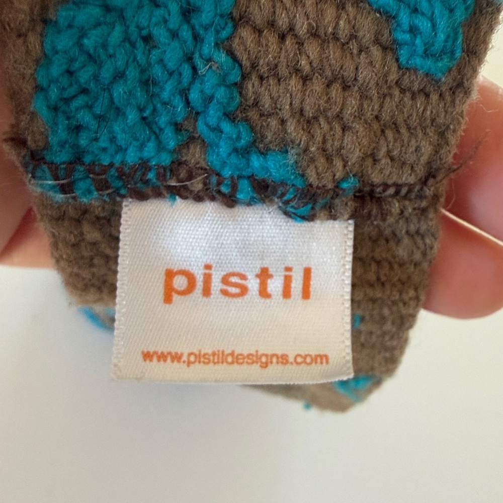 Pistil wool Peruvian belt khaki blue women’s large EUC - Picture 2 of 4